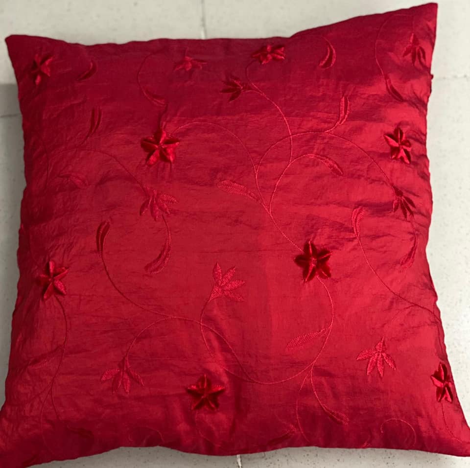 Embroided Silk Cushions